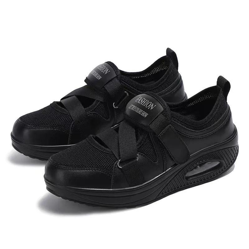 2025 Neue Damen Sandalen Mode Damen Freizeitschuhe Atmungsaktiv Bequem Luftpolster Damen Plateau Schuhe Sandálias Femininas