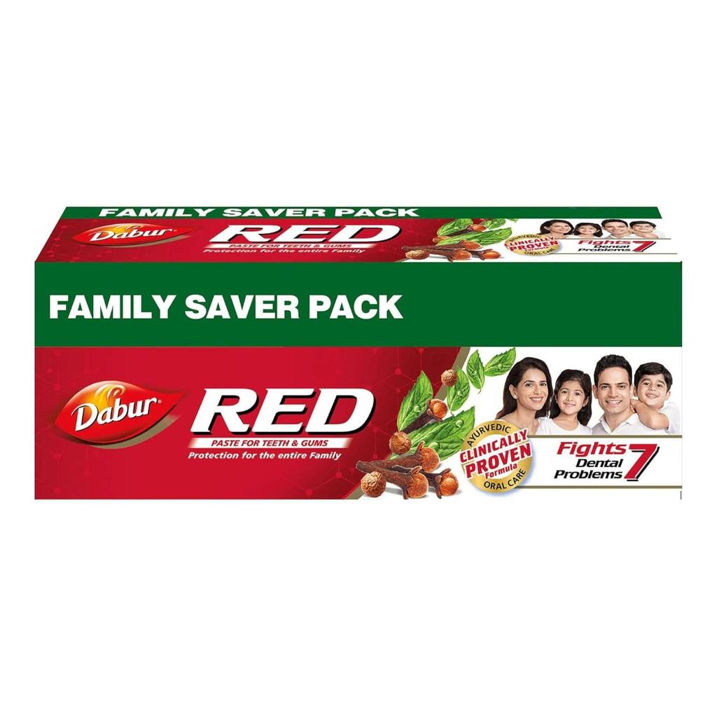 Dabur Red Ayurvedic Toothpaste 500g | Natural Oral Care For Cavity Protection, Fresh Breath, Plaque Removal & Gum Health | Fluoride Free Family Paste