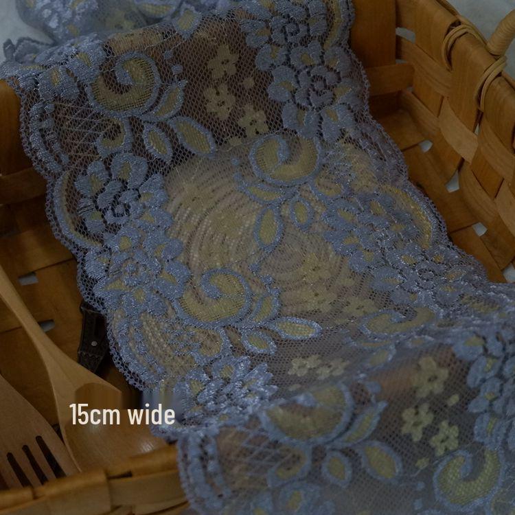 Two-Tone Stretch Lace Trim for DIY Clothing & Accessories