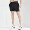 Li Ning Fitness Series Logo Print Elastic Waist Loose Sports Shorts Unisex Shorts Black AKSSC27-1