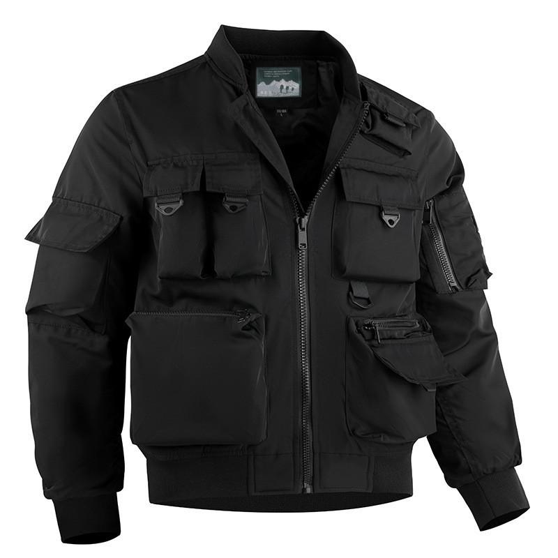 Fall Winter Men's Baseball Jacket Men's Casual Versatile Outdoor Cross-Country Sports Windproof Waterproof Jacket