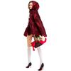 Cosplay Halloween Hexe Vampir Kleid Bühnenauftritt Kostüm Rotkäppchen Kurzer Rock Umhang Schal Set