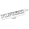 YIDELI Universal TURBO Sticker Turbo Car 3D Emblem Logo Chrome
