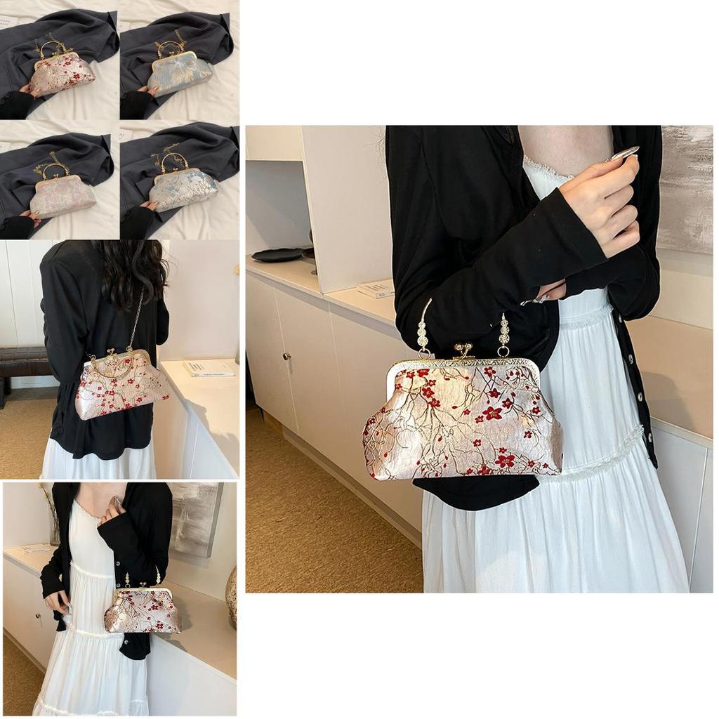 Chic Silk Shoulder Bag Stylish And Trendy Street Fashion Summer 2024 Unique Design