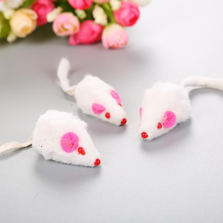 2pcs Cat Mice Toy Simulated Cat Toys False Mouse Pet Cat Toys Mini Funny Playing Toys For Cats Plush