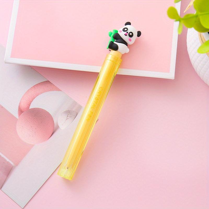 

Возвращение в школу, 10 шт. 0,5 мм, гелевая ручка в форме панды, креативная двойная ручка, высококачественная водяная ручка, милый канцелярский приз, подарок, офисная ручка для подписи жёлтый