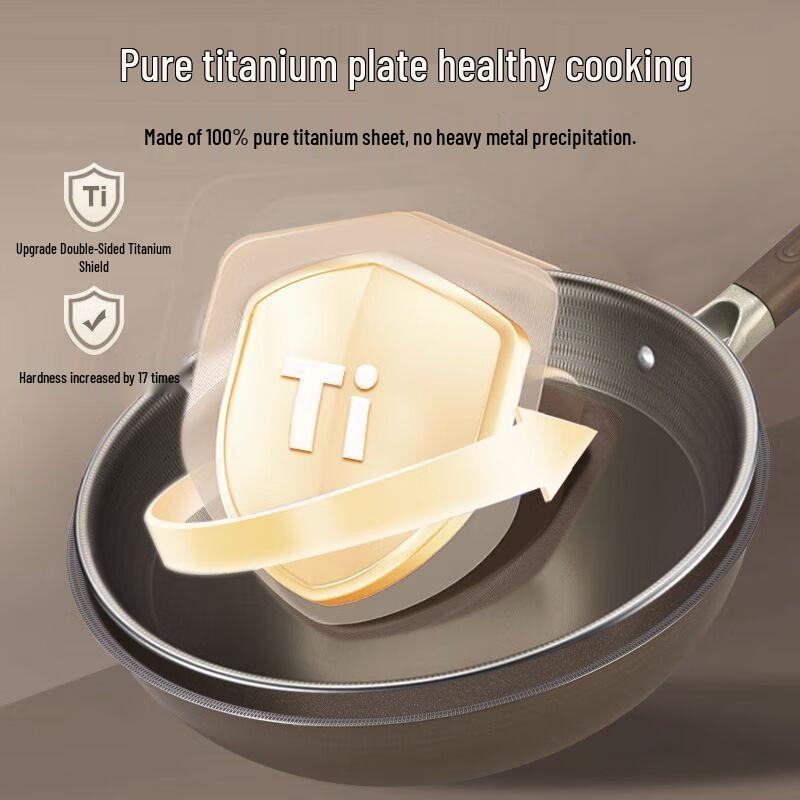 Wutuo Titan Antihaft Flachboden Wok