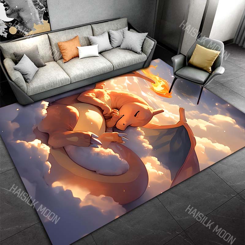 17Styles Monsters C-Charizard Carpet for Living Room Bedroom Kid's Room Game Room Home Decor Area Rug Non-slip Mat Potdemiel