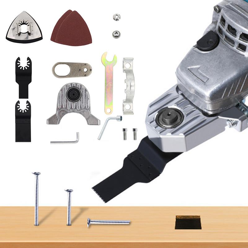 

PDTO Новый 1 комплект многофункциональных осциллирующих лезвий для инструментов, набор пил для угловой шлифовальной машины