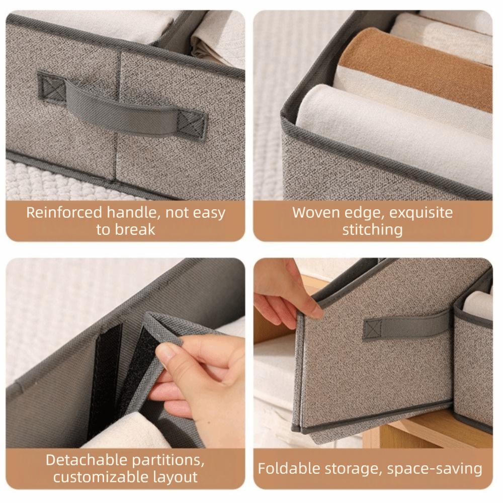 Thickened Non-woven Fabric Storage Box Square Clothes Storage Organizer  Closet