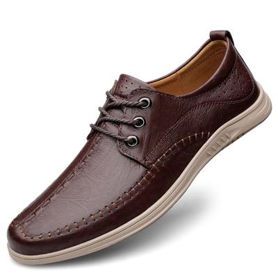 Cow Leather Men Shoes Super Soft Casual Shoes