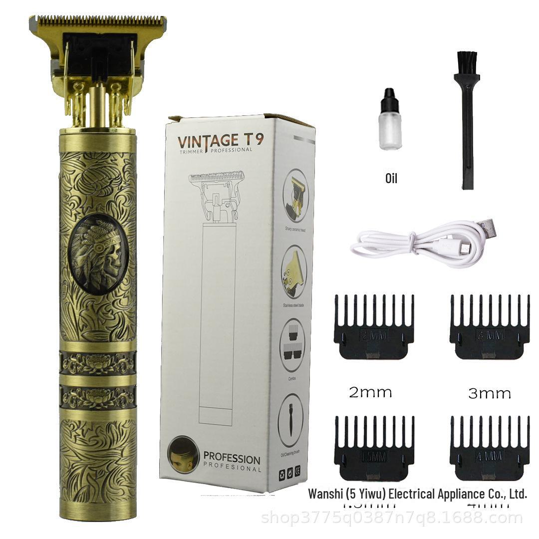 

Машинка для стрижки волос Retro Buddha Dragon & Phoenix с зарядкой от USB T9 - электрическая машинка для стрижки и подравнивания Indian