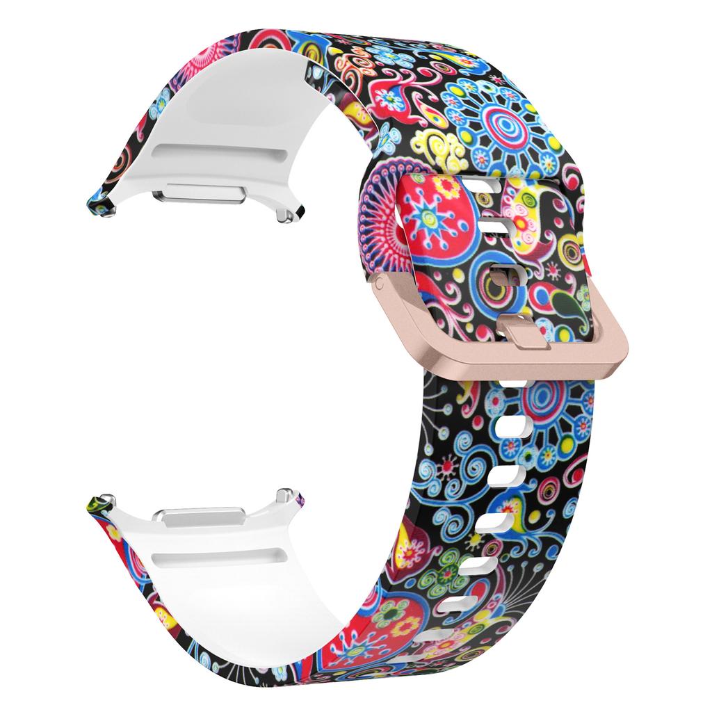 Printing Silicone Strap for Samsung Galaxy Watch 8 40mm 44mm/8 Classic 46mm Men Women Silicone Sport Strap For Galaxy Watch7 Ultra 47mm 2025 Wristband