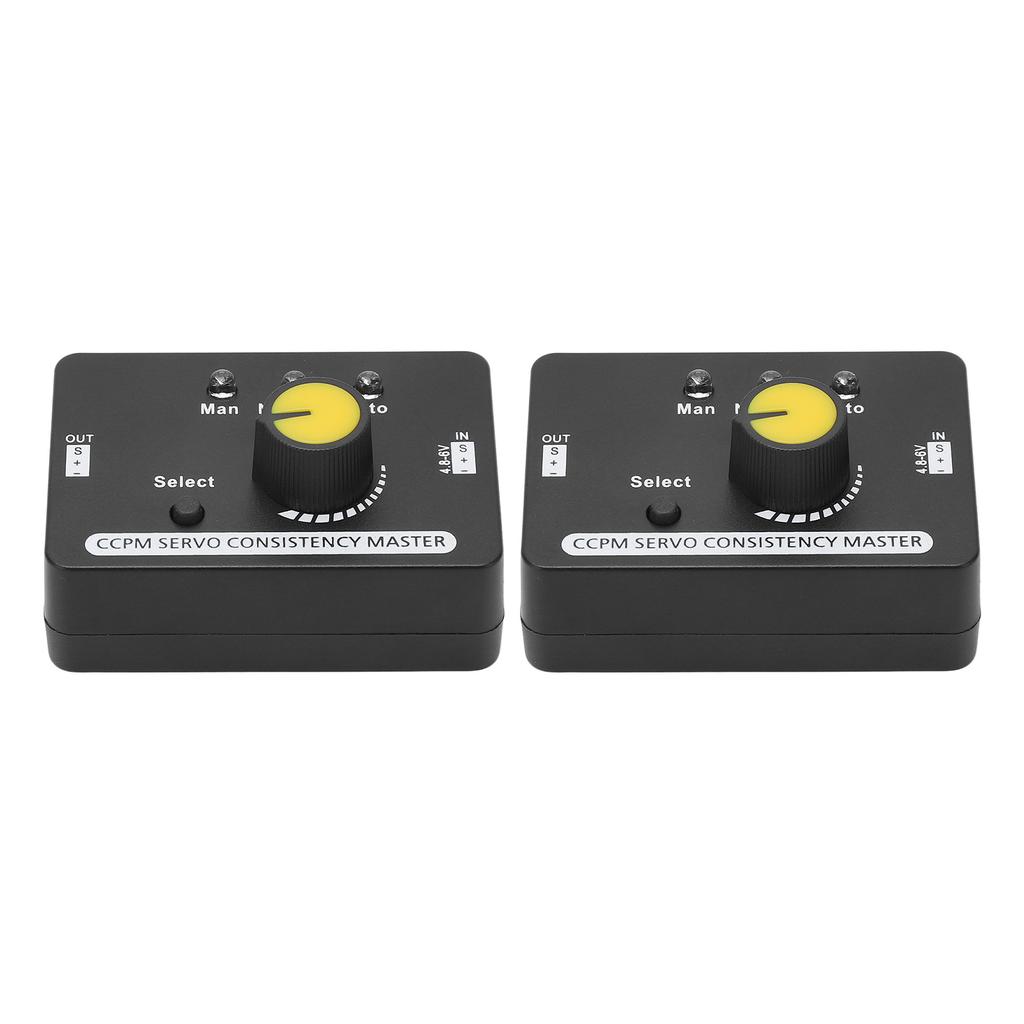 2PCS RC Servo Tester Manual Speed Regulation MCU Control Servo Consistency Master for Motor DC4.8‑6V