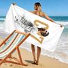 Asciugamano da Spiaggia con Stampa di Cristiano Ronaldo, Asciugamano Grande Morbido ad Asciugatura Rapida per Spiaggia Campeggio Nuoto