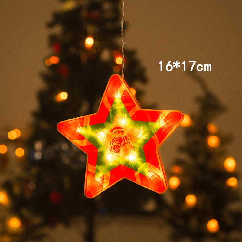 LED Weihnachtssaugnapf Schneemann Fensterdekorationslampe - Festliche Atmosphäre, Kleines Buntes Licht