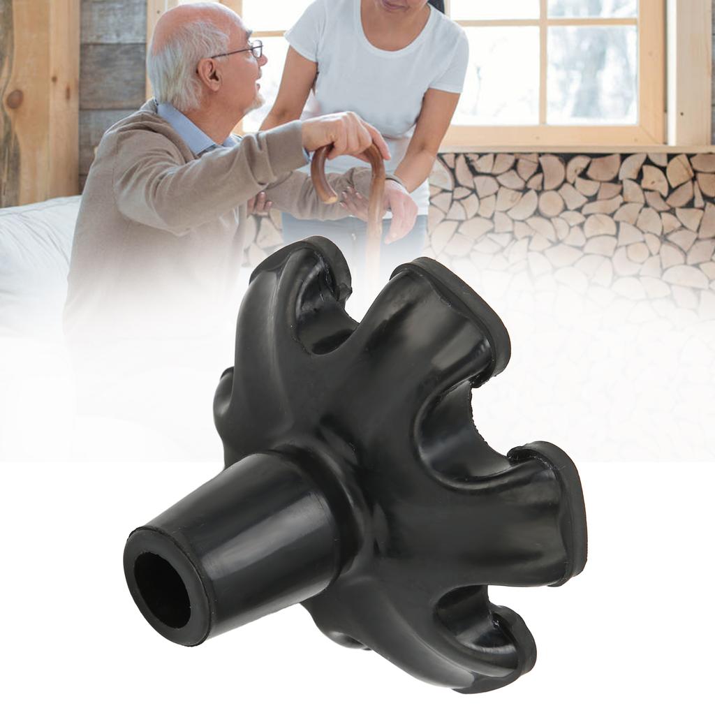 Vârfuri pentru bastoane 6 stâlpi, cauciuc antiderapant, vârfuri pentru cârje, cu bast de mers Bast de împușcare