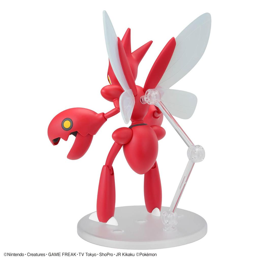 BANDAI SPIRITS Plastic Model Collection 55 Select Series Scizor Plastic Model Kit Pokémon Pre-colored
