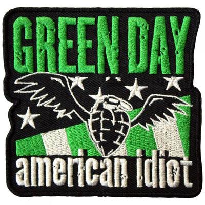 American Idiot Woven Wings Iron On Patch