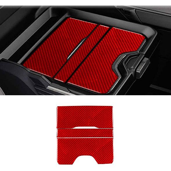4pcs Carbon Fiber Car Window Lift Switch Cover Stickers Compatible with Dodge RAM 1500/2500/3500 2019-2023 Crew Cab, Door Glass Control Panel Trim