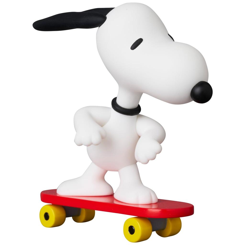 Medicom Toy UDF Ultra Detail Figure 824 PEANUTS SÉRIE 17 SKATEBOARD SNOOPY Skateboard přibližně 75 mm hotová figurka Ne. Snoopy, vysoký, bez měřítka,