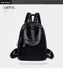 Versatile Women's PU Leather Backpack Handbag – Large Capacity, Casual Schoolbag
