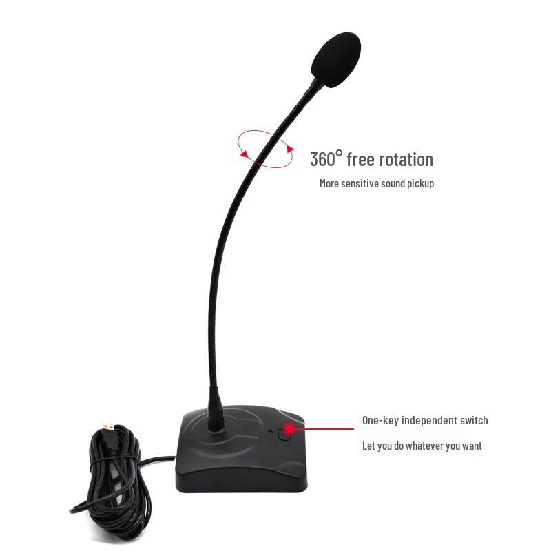 Xungu DM100 USB Omnidirectional Gooseneck Conference Microphone (CN Version)