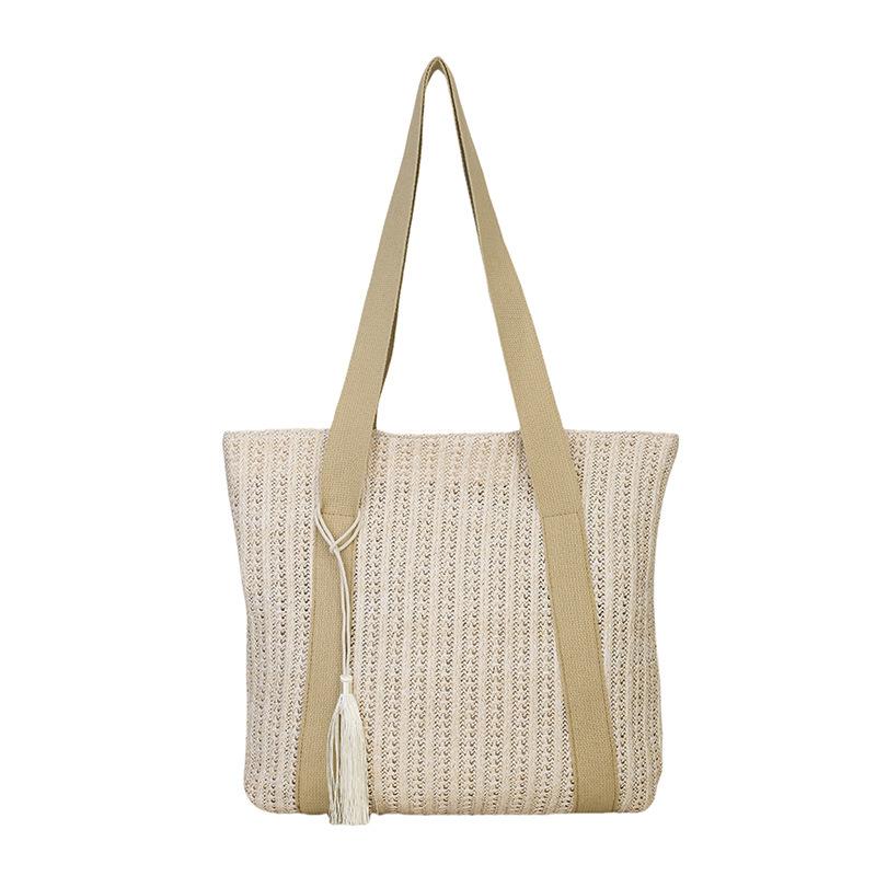 Fashion straw bag spring new trend woven tote bag large capacity leisure commuter women s armpit bag