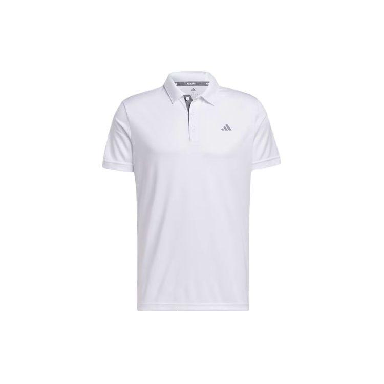Adidas Polo Shirts Men's White Polo Collar Moderate Straight Fit IA5447