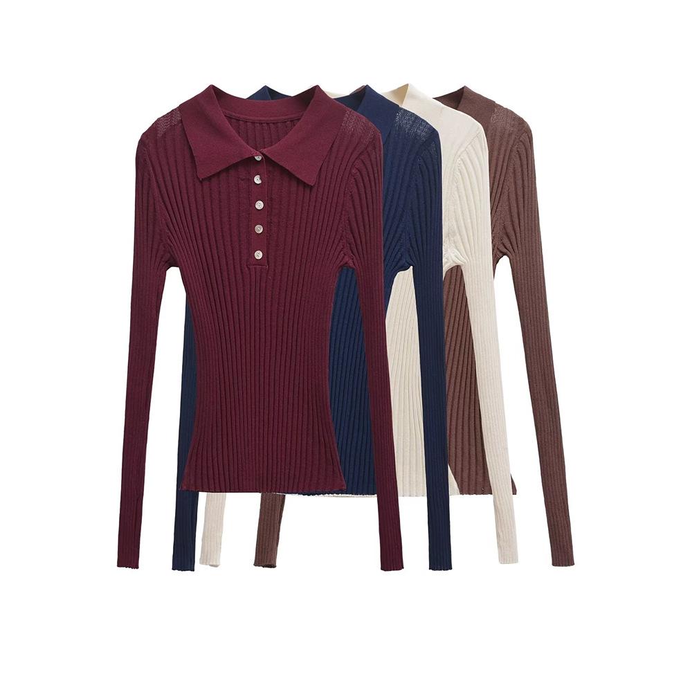 

Women s Ribbed Knit Slim Fit Long Sleeve Top - Autumn/Winter 2024 Medium темно-синього кольору
