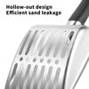 Efficient Ergonomic Grip Cats Litter Scooper Stainless Steel Litter Scoops with Fine Sifting Hole for Litter Cleaning