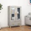 812550 vidaXL Buffet Concrete Grey 70x31x115 Cm Engineered Wood