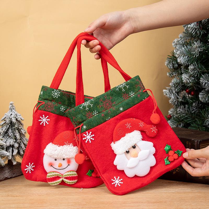Christmas Gift Antler Apple Bag for Children Christmas Eve Packaging Santa Gift Box for Male and Female Friends and Best Friends