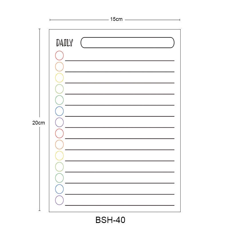 

Стираемая магнитная доска для записей на холодильнике, планировщик сообщений, наклейка