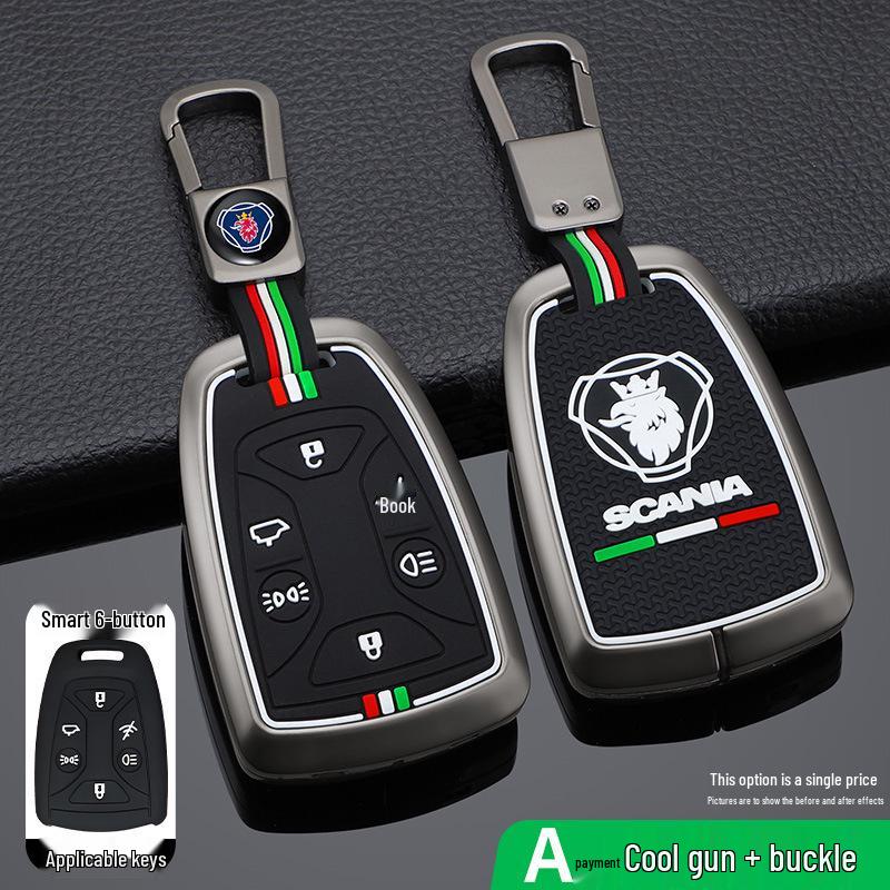 Scania Truck Tractor Key Case for R, G, P, S Series - Remote Shell with Buckle