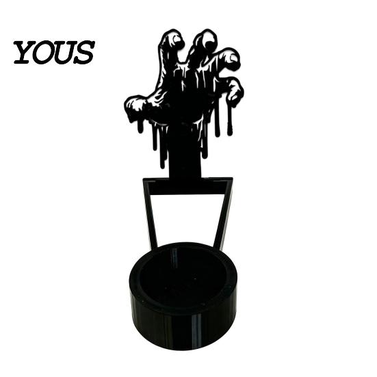 Bat Table Ornament Halloween Shadow Candle Holder, Funny Pumpkin Ghost Reaper Candlestick Decoration, Seasonal Party Supplies Metal Tea Light