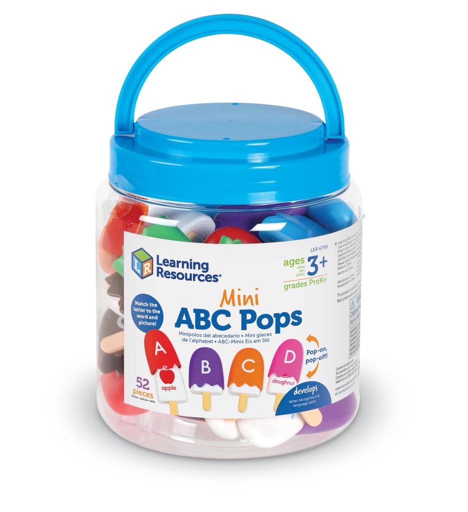 Learning Resources Mini ABC Pops Educational Toy 52 Pieces LER6799