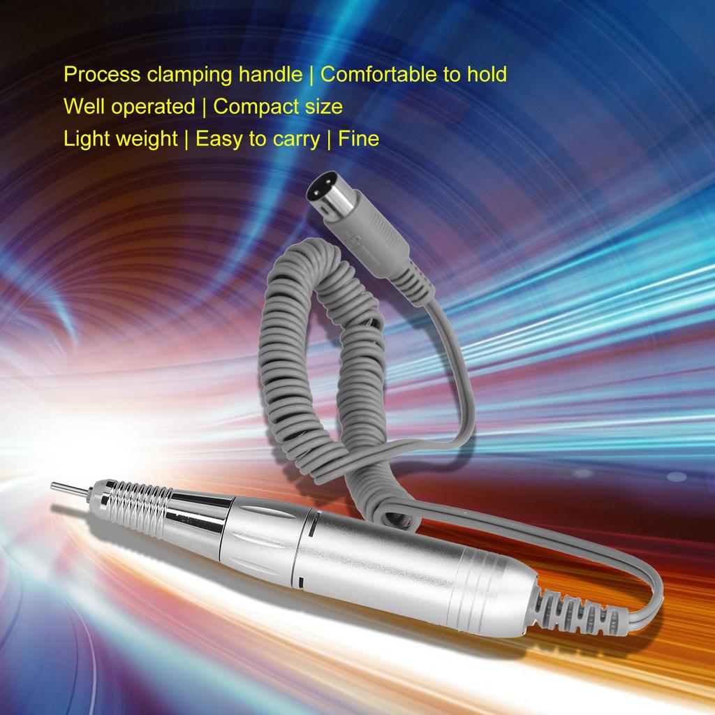 Electric Nail Drill Handpiece Portable Stable Manicure Machine Pen Handle for Salon