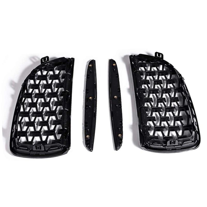 Car Diamond Kidney Grille For Bmw 3 Series E90 E91  325I 328I 335I 2005-2008 Meteor Style Front Grilles Car Repaclement Parts