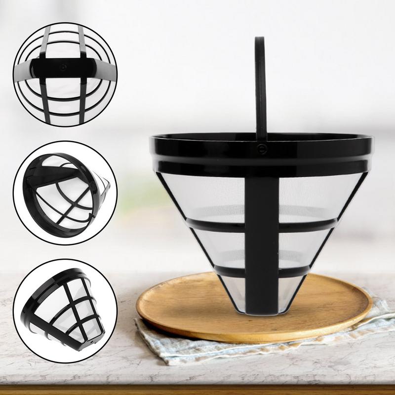 Kjøkken Gadget Kaffemaskin Sil Mesh Brewer Tool Kaffefilter Kaffetrakter Tilbehør Gjenfyllbar kurv Cup Style