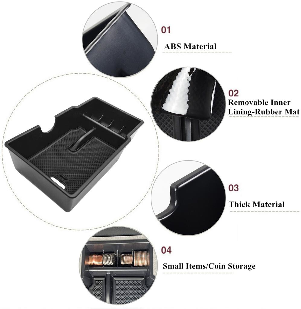 Car Co-pilot Grab Handle Armrest Storage Box Organizer Tray for Jeep Renegade 2015-2025 Stowing Tidying Interior Accessories