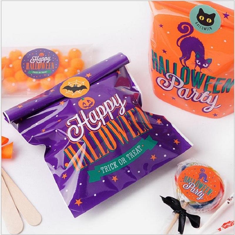 10pcs Halloween Candy Bags Cute Gift Bag Food Packaging