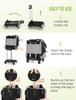 Pecute Pet Carrier Backpack Pet Carrier with Casters for Cat Carrier 3 Small Pet Carrier Removable For Going To the Disaster Evacuation Carrier Cats,