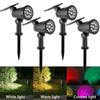 9 LED Solar-Spotlicht Außen Wasserdichte Spots Solar-Gartenleuchten Landschaftsbeleuchtung Dekoration Weg Rasenlampe