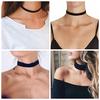 Svart Sammet Choker Halsband Goth Gotisk Handgjord Retro Burlesk Smycke