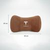 AMM1 High Quality Suede Car Headrest Auto Seat Neck Soft Pillow For Tesla Model 3 Model S Model X Model Y Cybertruck Roadster SpaceX