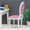 1pcs 1:12 Dollhouse Simulation Retro Sofa Chair Round Stool Model Furniture Living Room Bedroom Scene Decor Accessories Toy