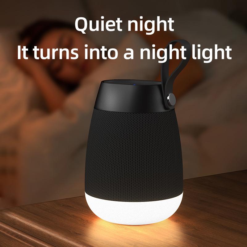 Rockmia Audio EBS-702 Mini Portable RGB Speaker Bluetooth 5.0 Outdoor Wireless Music Box With Colorful LED Light Camping Ridding