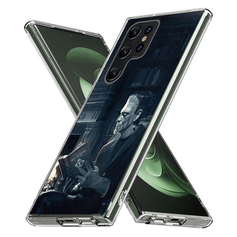 Horror F-Frankenstein Capa Phone Case For Samsung S26 Ultra S25 Edge Galaxy S23 S21 S20 S24 FE S22 S10 Plus Cover Clear TPU Shel
