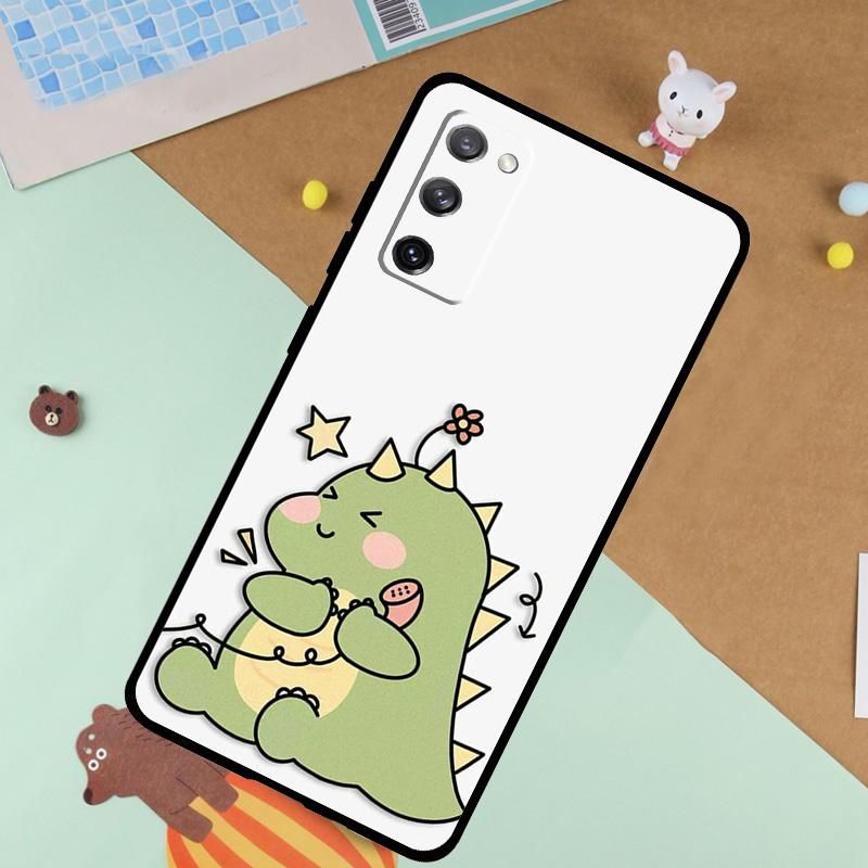 Couple Matching Cute Dinosaur Case For Samsung Galaxy S23 S22 Ultra S21 S20 FE S8 S9 S10 Note 10 Plus Note 20 Ultra Cover